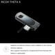 thumbnail image 4 of Cámara de 360° Ricoh Theta X 11K, vídeo de alta resolución de 60 MP y 5,7 K, 4 of 7