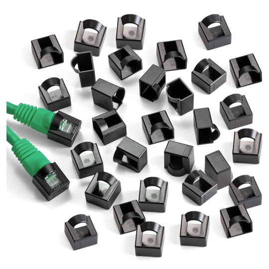 Protector De Enchufe Rj45 Ntw, Tapones Antipolvo Para Cabezales Ethernet Cat5e/cat6/cat6a/cat7/cat8 (paquete De 100), Color Negro