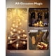 thumbnail image 5 of Velas de té LED sin llama Homemory, paquete de 12 unidades, 240 ml, 5 of 9