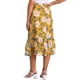 thumbnail image 3 of INSPIRE CHIC Faldas de Chifón para Mujer Cintura Elástica Volantes en Capas Faldas Midi Florales Amarillo Oscuro-Floral XL, 3 of 5