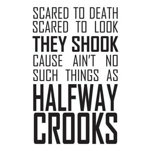 Rienda Libre Graphics - Decomural Mobb Deep Halfway Crooks Song Lyrics Ws-41003