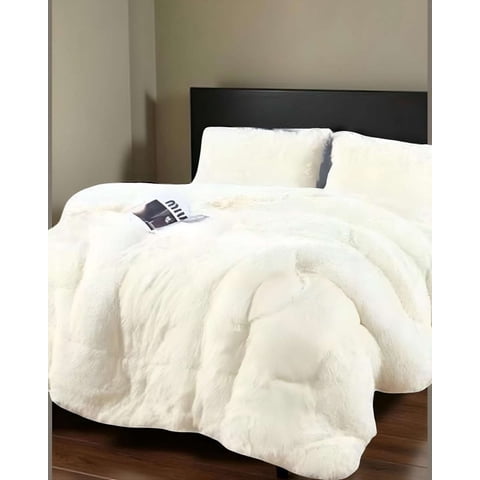 Genérico - Cobertor Chiporro Unicolor Peludo De Invierno Plaza Y Media S60