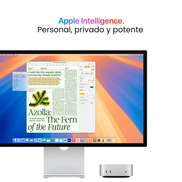 Mac mini Desktop Apple con Chip M4 16GB 256GB SSD 2024 Gris | Lider