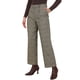thumbnail image 4 of INSPIRE CHIC Pantalones a cuadros para mujeres, casuales de negocios, con cintura elástica trasera, pantalones rectos para el trabajo con bolsillos L a cuadros, 4 of 6