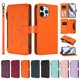 thumbnail image 3 of Funda Cartera Mariposa para [iPhone 13 Pro Max] con Soporte y Cremallera Naranja, 3 of 6