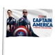 thumbnail image 1 of Capitán América 4 Bandera impresa con temática, regalo perfecto para fanáticos, amigos y familiares, y adecuada para actividades al aire libre e interiores, decoraciones de fiesta. 90 cm × 150 cm., 1 of 6