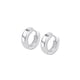 thumbnail image 1 of Aros LP3776-4/1 Lotus Silver Mujer Hoops, 1 of 2