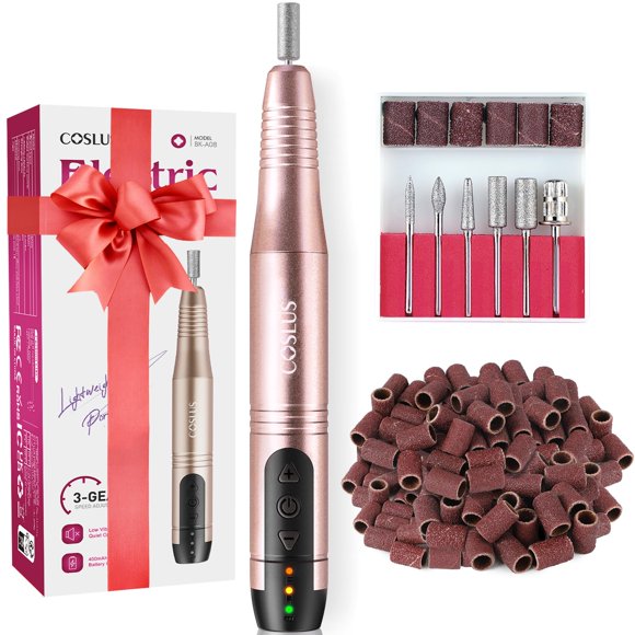 Set de lima eléctrica inalámbrica para manicura COSLUS de Nail Drill