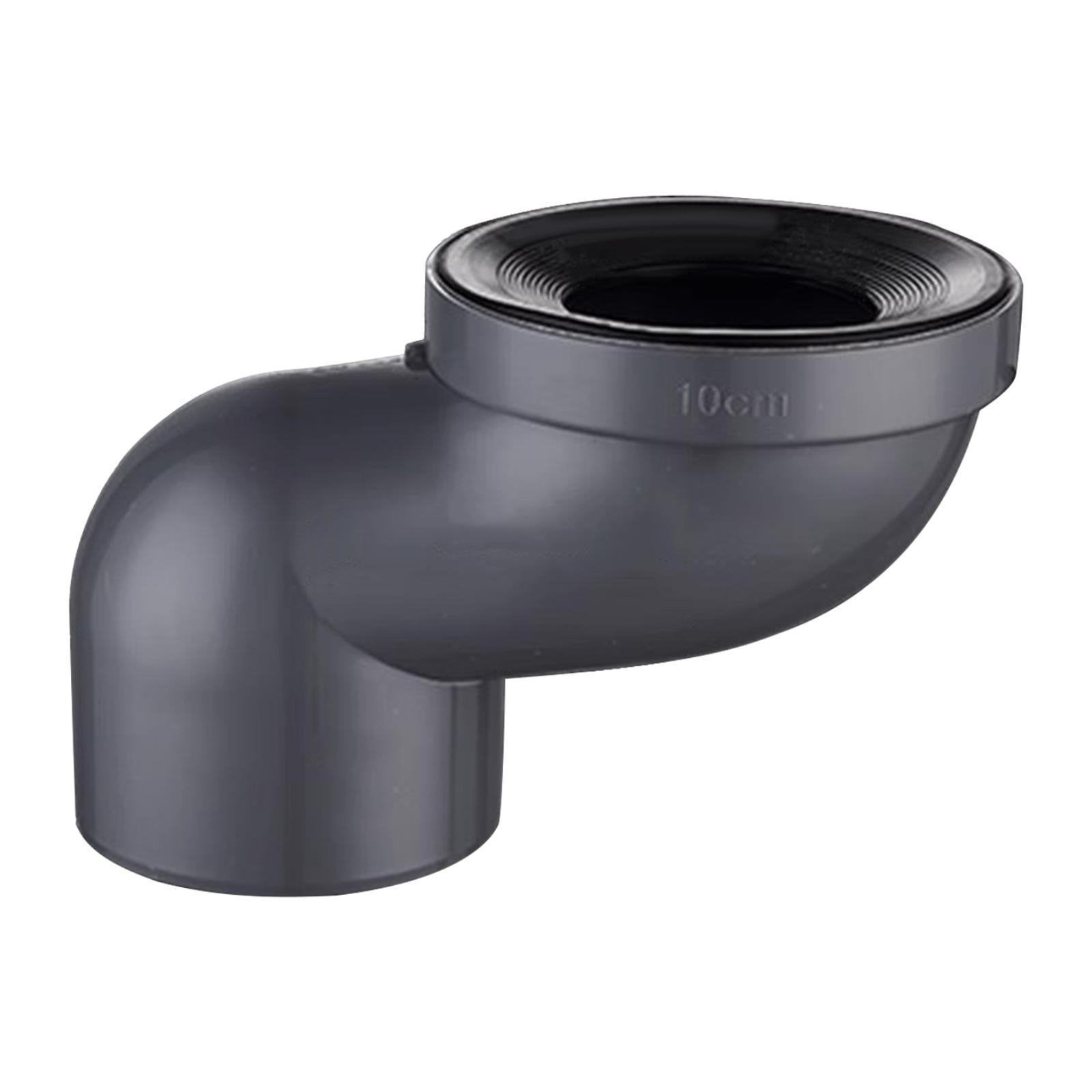 Magideal - Accesorio Para Cambiador De Inodoro, Brida Para Inodoro, Conector Para Cambiador De Desagüe, Reparación De Desagües De Bañera, Adaptador Profesional D Gris 10Cm