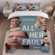 thumbnail image 1 of It's All Her Fault Poster Themed Bedding Set Duvet Cover and Pillowcase Set, 1 of 5