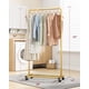 thumbnail image 2 of Perchero Sakugi Clothing con estante de malla de almacenamiento y ruedas, 2 of 3