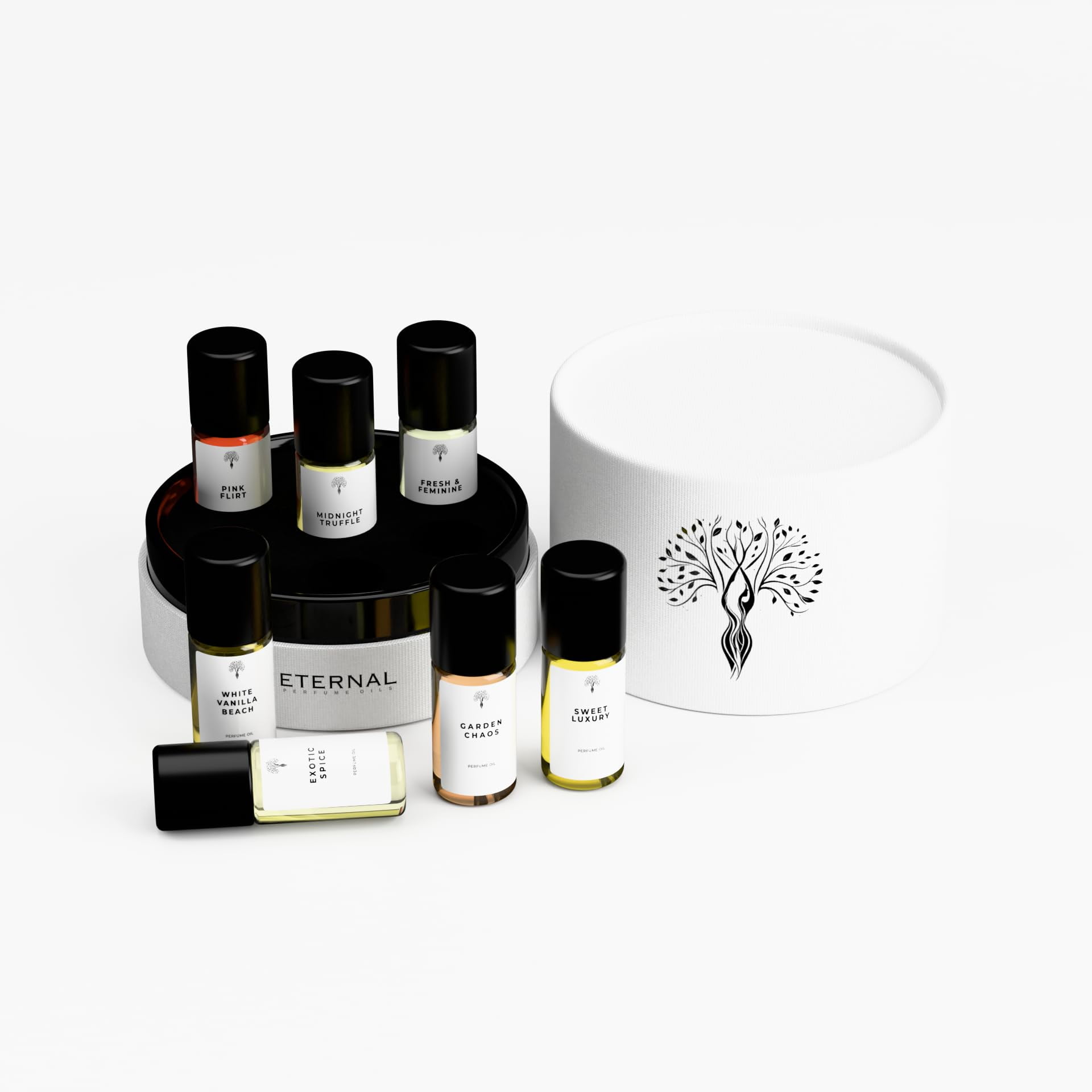 Eternal Perfume Oils - Set De Regalo De Perfume Eternal Travel Size Mini Mist, 7 X 3 Ml, Para Mujer