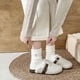 thumbnail image 2 of suxuMhao Calcetines de Forro Polar a Media Pantorrilla, 5 Pares Calcetines Blancos Lindos Suaves Gruesos Esponjosos de Algodón, Calcetines para Dormir en Casa Talla Única, Calcetines Acogedores y, 2 of 2