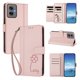 thumbnail image 2 of Funda Cartera Trébol para Motorola Moto G55 5G con Ranuras Tarjetas y Carga Inalámbrica Rosa, 2 of 6
