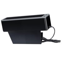Magideal - Relleno De Espacio Para Asiento De Automóvil, Organizador De Asiento Agujero Usb Dual Carga Rápida Cojín De Pvc Espacios Para Grietas Se La La Adaptaciónción A Gris Derecho