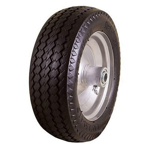 Neumático Wheel Marathon 00010 de 26,5 cm con rodamientos de 5/8 pulgadas, llanta gris