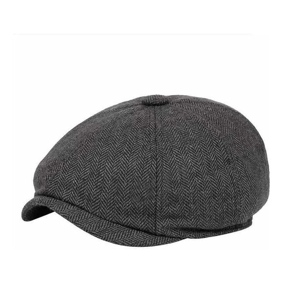 Boina Gorro Retro - Boina Sombrero Cómodo Negro Estándar