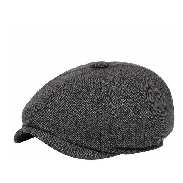 Boina Gorro Retro - Boina Sombrero Cómodo Negro Estándar