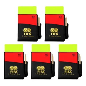 Linea Sport - Pack 5 Tarjetas De Arbitro Amarillo Y Rojo Para Futbol