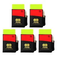 Linea Sport - Pack 5 Tarjetas De Arbitro Amarillo Y Rojo Para Futbol