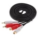 thumbnail image 3 of Línea De Conector De Cable De Extensión De Audio Estéreo Macho A Hembra 2 RCA Chapado En Oro, 3 of 3