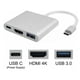 thumbnail image 1 of Adaptador Hub 3 En 1 Usb Tipo C A Usb-c Hdmi Usb3.0 Para Mac, 1 of 3