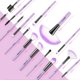 thumbnail image 5 of Set de brochas de maquillaje Vander Professional, 32 unidades, con bolsa, color morado, 5 of 9