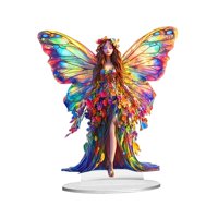 Bothyi - Decoración De Hadas Elfo Mariposa 2D Decoración Acrílica Para Estantería De Aula Hogar