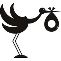 Rienda Libre Graphics - Decomural Stork Baby Shower Ws-19064