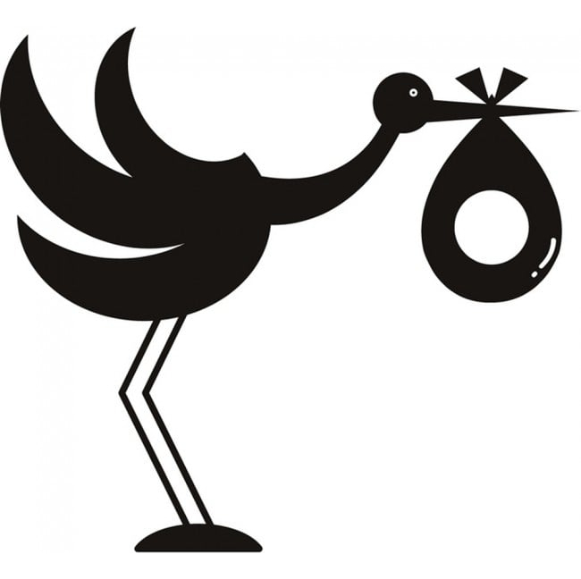 Rienda Libre Graphics - Decomural Stork Baby Shower Ws-19064