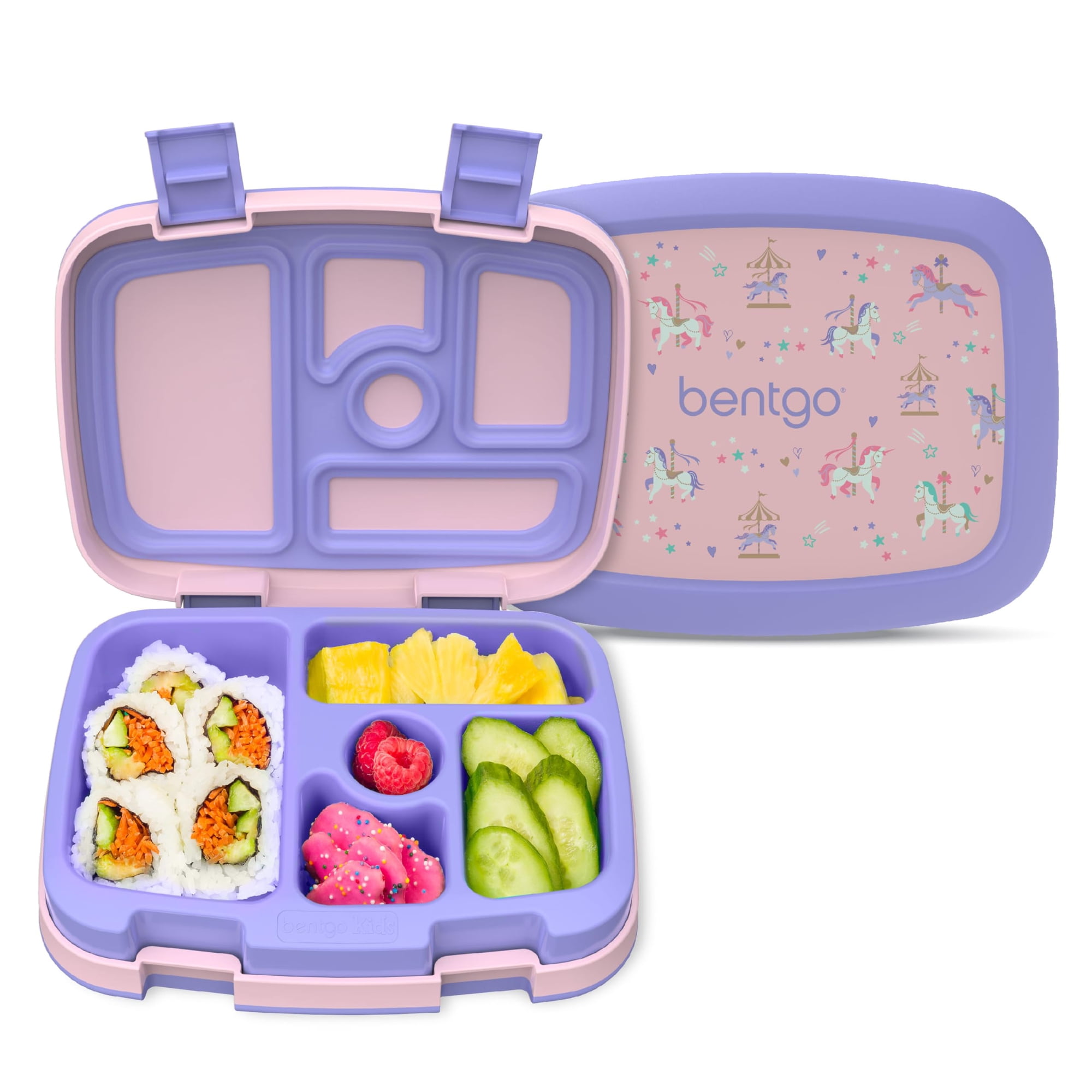 Fiambrera Bentgo Kids Prints, A Prueba De Fugas, Con 5 Compartimentos