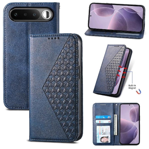 Funda Tipo Billetera para Realme 16 Cover 2 en 1 Desmontable con Ranuras para Tarjetas y Ventana de Foto, Soporte y Correa de Muñeca Rojo