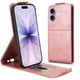 thumbnail image 5 of Funda tipo folio para iPhone 17 con soporte magnético y protección para la cámara Oro rosa, 5 of 6