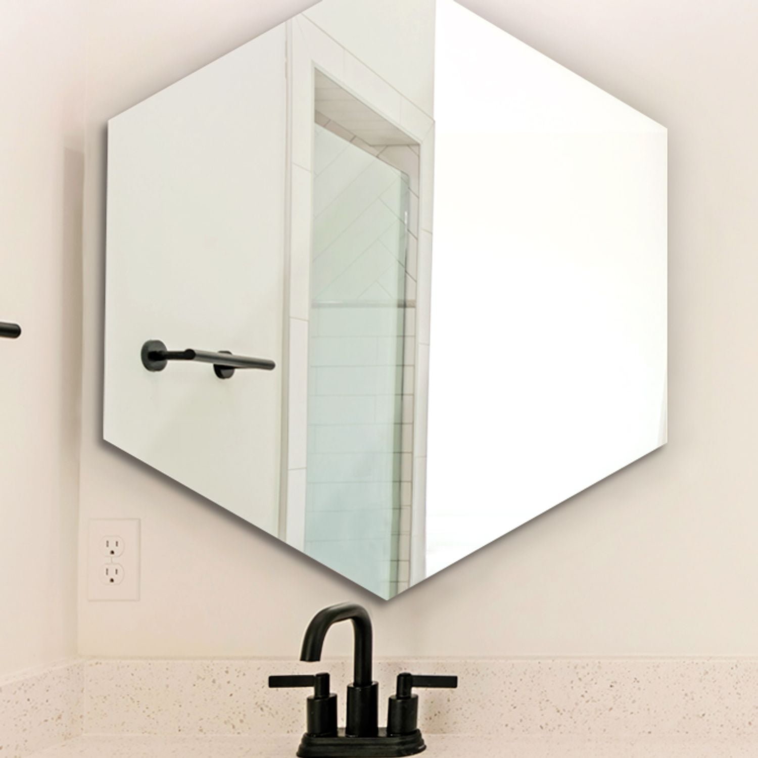 Dellorto - Espejo Belga Hexagonal Con Bastidor 69x79 Cm - Place