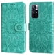 thumbnail image 1 of Funda tipo cartera FOXDOCK para Xiaomi Poco M4 Pro 5G , diseño girasol en relieve, cuero PU, cierre magnético, soporte y tarjetero, 1 of 5