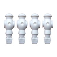 Ioensy - 4X Futbolín Hombres Para Futbolín Juegos De Mesa Futbolín Hombres Blanco