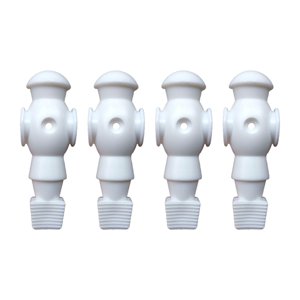 Ioensy - 4X Futbolín Hombres Para Futbolín Juegos De Mesa Futbolín Hombres Blanco