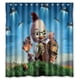 thumbnail image 1 of Cortina de ducha Chicken Little, juego de cortinas de baño con ganchos, tamaño 66 x 72 pulgadas, 1 of 3