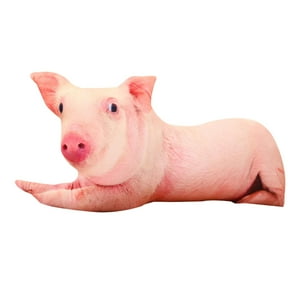 Genérico - Linda Almohada De Abrazo De Cerdo 3D, Cojín, Almohada De Cama Para Regalo De Inauguración De La Casa, 50X25Cm