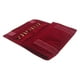 thumbnail image 4 of Organizador De Joyas De Terciopelo, Rollo De Terciopelo Burdeos, Plegable Para Pendientes, Viaje, 4 of 5