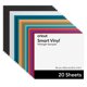 thumbnail image 1 of Vinyl Cricut Smart Vinyl Alfombra permanente sin tapete, 20 hojas, 33 x 30,5 cm, 1 of 7