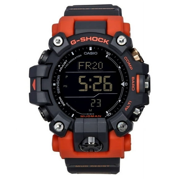 Reloj Digital Mudman Gw 9500 1a4 Naranja Y Negro Hombre