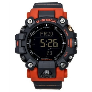 Reloj Casio G-Shock Mudman Master Of G-Land Digital Orange And Black Resin Strap Solar Gw-9500-1A4 200M Men'S Watch
