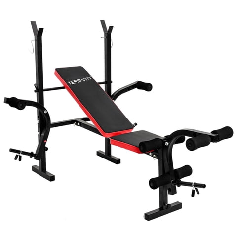 Yep - Banca Multifuncional Pesas Pecho Piernas Abs 2243 Negro