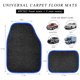 thumbnail image 2 of Alfombrillas para coche MUQIDA 4 piezas antideslizantes e impermeables negro/azul, 2 of 6