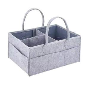 Kivara - Organizador De Pañales Deluxe Para Mudador Gris Gris
