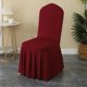 thumbnail image 1 of Xiao Hua Funda para Silla de Comedor Rojo Vino -2 Piezas, 17.72 X 17.72 X 37.4 Pulgadas, Funda de Silla con Borde de Falda Completa Elástica en 4 Direcciones, Adecuada para Sillas sin Brazos,, 1 of 5