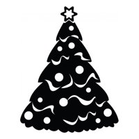 Rienda Libre Graphics - Decomural Christmas Tree Festive Xmas Ws-34410