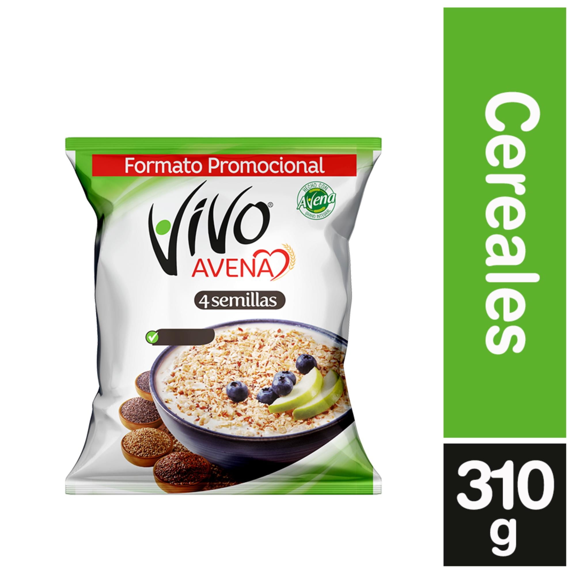 Cereal Avena 4 Semillas 310 g Vivo