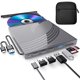 thumbnail image 1 of Unidad externa CD/DVD BPAKDU USB 3.0 Hub 4 USB + Type‑C, 1 of 7